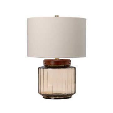 Elstead Lighting LUGA LUGA-TL-SMOKE lampka stołowa 1x60W/E27