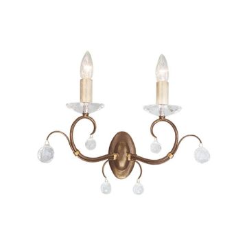Elstead Lighting LUNETTA LUN2 BRONZE kinkiet 2x60W/E14 