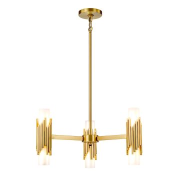 Elstead Lighting Marvele MARVELE6-AB-OPAL żyrandol 6x40W/E14 IP20