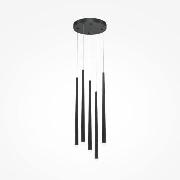 Maytoni Cascade MOD132PL-L28BK2 lampa wisząca 5x30W/LED 4000K IP20 2300lm