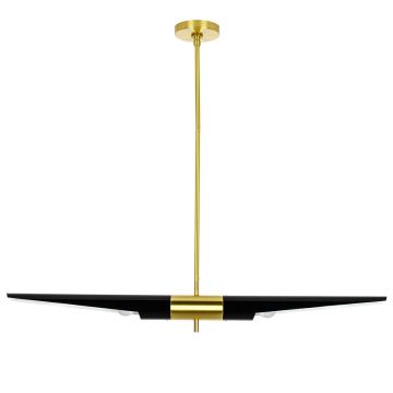King Home APOLLO MD21419-2M.BLACK.GD lampa wisząca 2x40W/E27  IP20