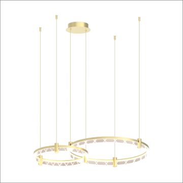 Milagro ELEGANCE ML0997 lampa wisząca 2x72W/LED 4600lm 4000K IP20
