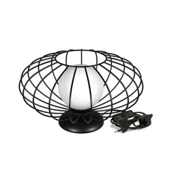 Milagro KRONOS BLACk MLP4430 Lampka stołowa 1x60W/E27 