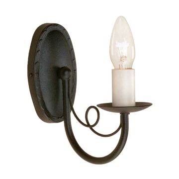 Elstead Lighting MINSTER MN1 BLACK kinkiet 1x60W/E14 