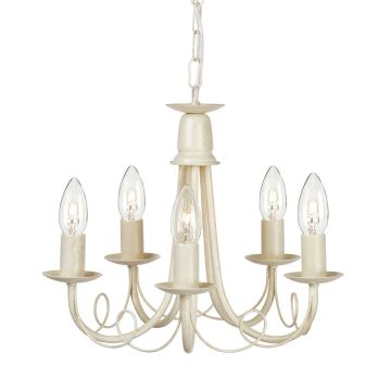 Elstead Lighting MINSTER MN5 IV/GOLD żyrandol 5x60W/E14 