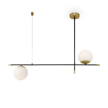 MAYTONI Nostalgia MOD048PL-02G lampa wisząca 2x40W/E14  