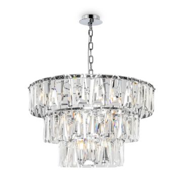 MAYTONI Puntes MOD043PL-18CH lampa wisząca 18x40W/E14  