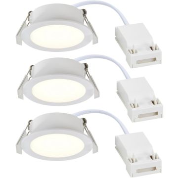 Nordlux Olea 2510400101 downlight wpuszczany 3 w zestawie 3x4.4w/led 345lm 2700k ip65