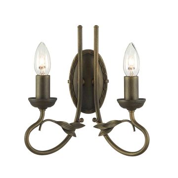 Elstead Lighting OLIVIA OV2 BLK/GOLD kinkiet 2x60W/E14 