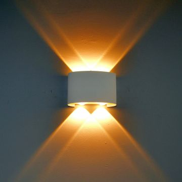 Italux Ortelo OWL-6650-2-WH-3K kinkiet 4x4W/LED 3000K IP54