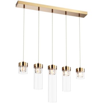 Zuma Line GEM P0389-05E-F7AC lampa wisząca 5x28W/G9   