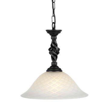 Elstead Lighting PEMBROKE PB/P BLACK lampa wisząca 1x100W/E27 