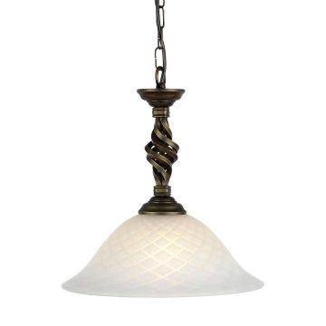 Elstead Lighting PEMBROKE PB/P BLK/GOLD lampa wisząca 1x100W/E27 