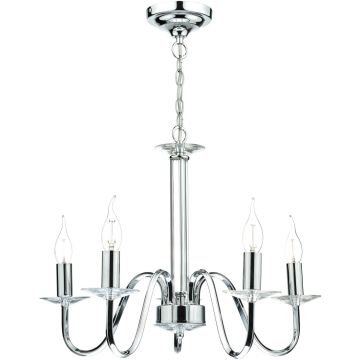 Dar Lighting Pique PIQ0550 żyrandol 5x40w/e14   ip20