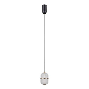 Italux Alani PND-34375-1-BK lampa wisząca 1x6W/LED 588lm 3000K IP20