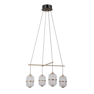 Italux Alani PND-34375-4-BK lampa wisząca 4x24W/LED 1931lm 3000K IP20