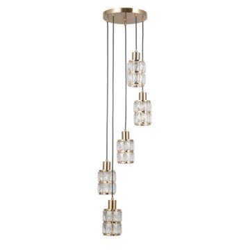 Italux Alma PND-40668-5-HBR lampa wisząca 5x40W/E27 IP20