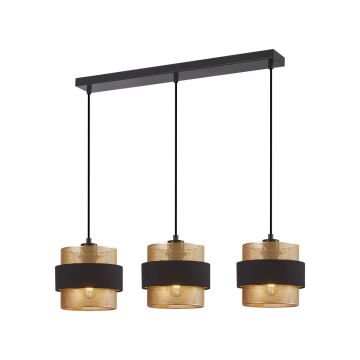 Italux Bans PND-27467-3-BK-GD lampa wisząca 3x40W/E27 IP20