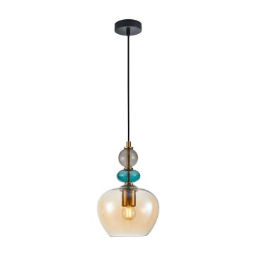 Italux Busco PND-30263-1A-BRO-AMB lampa wisząca 1x40W/E27 IP20