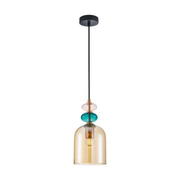 Italux Busco PND-30263-1B-BRO-AMB lampa wisząca 1x40W/E27 IP20