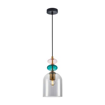 Italux Busco PND-30263-1B-BRO-SG lampa wisząca 1x40W/E27 IP20