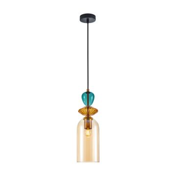 Italux Busco PND-30263-1C-BRO-AMB lampa wisząca 1x40W/E27 IP20