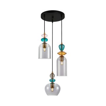 Italux Busco PND-30263-3A-BRO-SG lampa wisząca 3x40W/E27 IP20