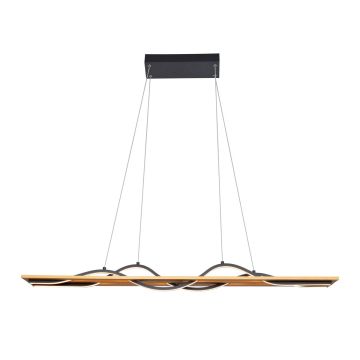 Italux Conato PND-23848-30W-BK-GD lampa wisząca 2x35W/LED 3000K IP20