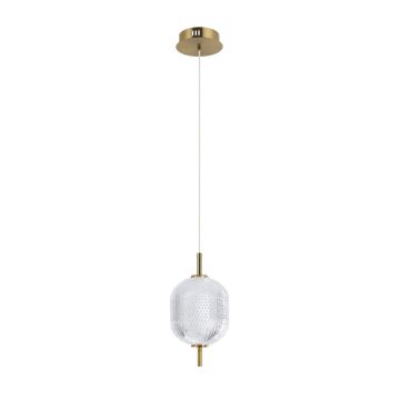 Italux Corado PND-81438-1A-GD lampa wisząca 1x8W/LED 830lm 3000K IP20