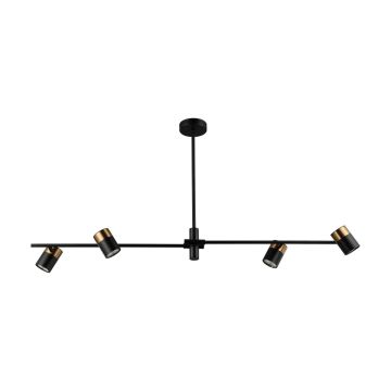 Italux Elice PND-58892-4-BK-BRO lampa sufitowa 4x35W/GU10 IP20