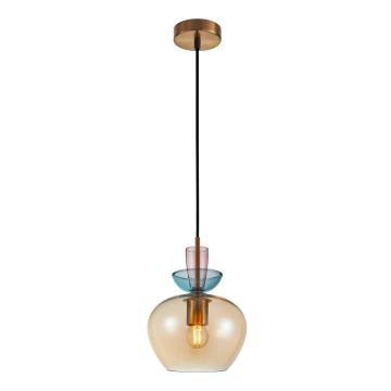 Italux Fanda PND-31882-1-GD-AMB lampa wisząca 1x40W/E27 IP20