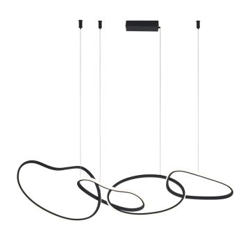 Italux Fonte PND-22412-S4-BK lampa wisząca 4x60W/LED 5300lm 3000K|4000K|6000K IP20