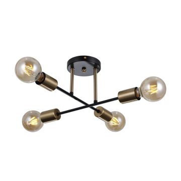 Italux Formio PND-4052-4-BL-HBR lampa sufitowa 4x40W/E27 IP20 