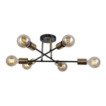 Italux Formio PND-4052-6-BL-HBR lampa wisząca 6x40W/E27 IP20 