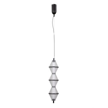 Italux Fuente PND-34395-3V-BK lampa wisząca 3x15W/LED 1108lm 3000K IP20