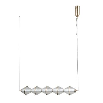 Italux Fuente PND-34395-5-HBR lampa wisząca 5x25W/LED 1576lm 3000K IP20