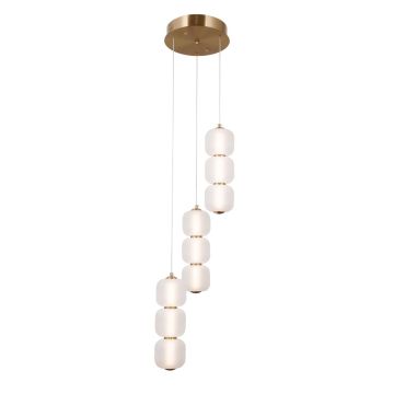 Italux Ganti PND-34362-9-HBR-OPAL lampa wisząca 3x20W/LED 2170lm 3000K IP20