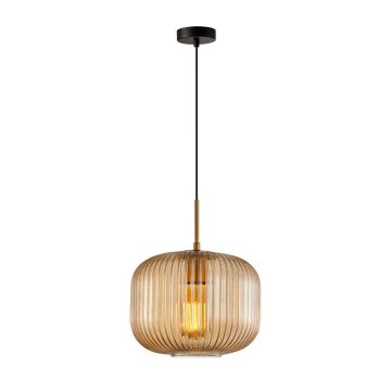 Italux Gavino PND-26476-1-BRO-AMB lampa wisząca 1x40W/E27 IP20