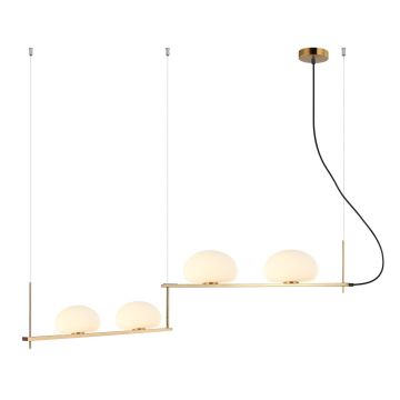 Italux Kernio PND-357784-BRO+W lampa wisząca 4x25W/G9 IP20 