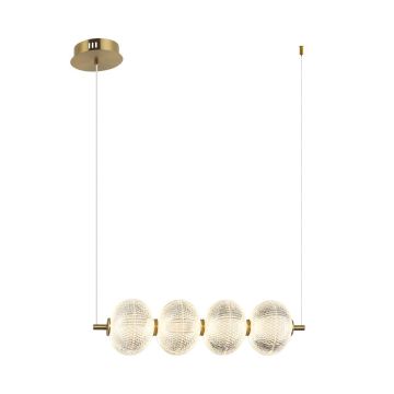 Italux Lazie PND-29038-4-GD lampa wisząca 4x19W/LED 1400lm 3000K IP20