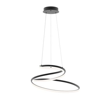 Italux Lorila PND-2168-M-BK lampa wisząca 1x60W/LED 3300lm 3000K|4000K|6000K IP20