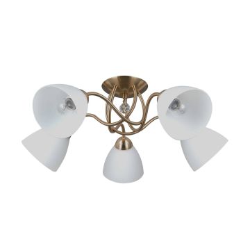 Italux Lugano PND-5643-5-HBR lampa sufitowa 5x40W/E27 IP20