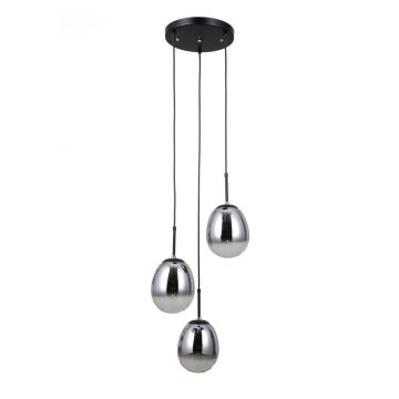 Italux Meolo PND-40825-3-BK lampa wisząca 3x40W/E14 IP20