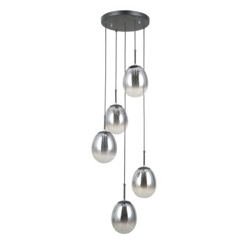 Italux Meolo PND-40825-5-BK lampa wisząca 5x40W/E14 IP20