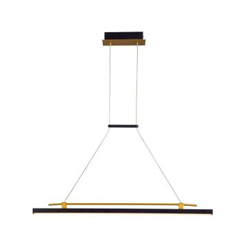 Italux Merlot PND-54638F-16W-3K-BK-GD lampa wisząca 1x16W/LED 3000K IP20