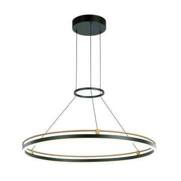 Italux Merlot PND-54638R-28W-3K-BK-GD lampa wisząca 1x28W/LED 3000K IP20