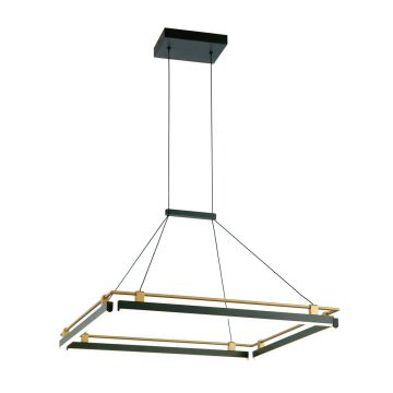 Italux Merlot PND-54638S-44W-3K-BK-GD lampa wisząca 1x44W/LED 3000K IP20