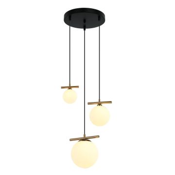 Italux Merseta PND-463323A-BRO+W lampa wisząca 2xE14 40W + 1xG9 25W IP20 