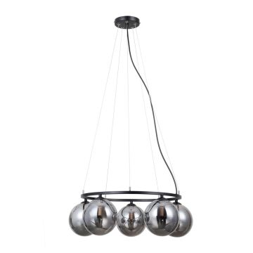 Italux Molite PND-1098-5R-BK lampa wisząca 5x5W/G9 IP20