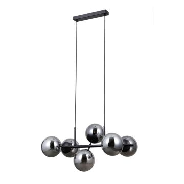 Italux Molite PND-1098-6-BK lampa wisząca 6x40W/E14 IP20